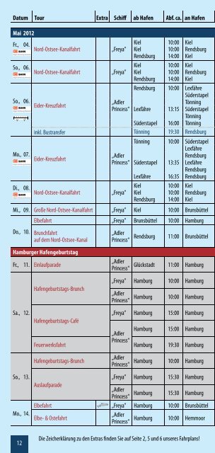 23. April 2012 - Adler Schiffe