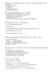 01. Marque com um x a alternativa correta. A equação y = 5x é ...