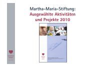 Aktivitäten und Projekte 2010 - Martha-Maria