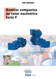 Bombas compactas de rotor excéntrico Serie F - PCM Pompes