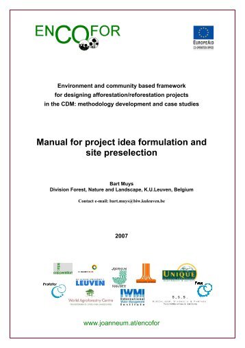 Encofor Project Idea Development Manual