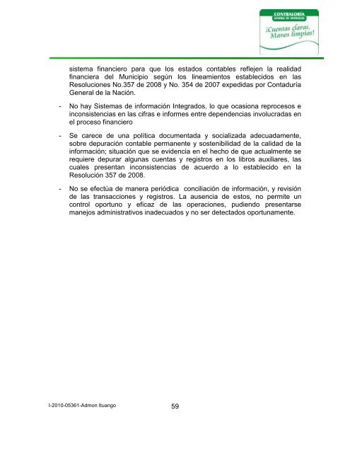 INFORME PRELIMINAR - Contraloría General de Antioquia