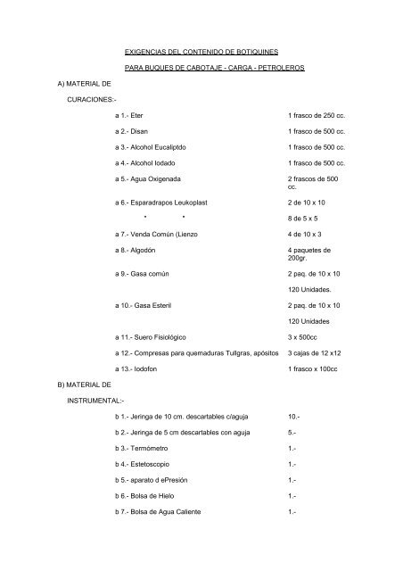 Disposicion Maritima 17 - Armada Nacional