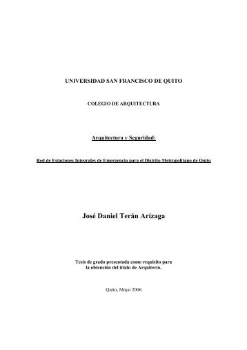 José Daniel Terán Arízaga - Repositorio Digital USFQ - Universidad ...