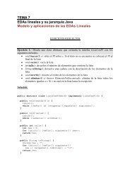 TEMA 7 EDAs lineales y su jerarquía Java Modelo y aplicaciones de ...