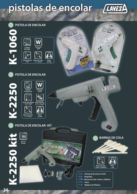 K -1060 K -2250 kit K -2250 - Clavesa