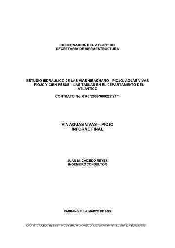 Estudio Hidraulico - Servicios.atlantico.gov.co - Gobernación del ...