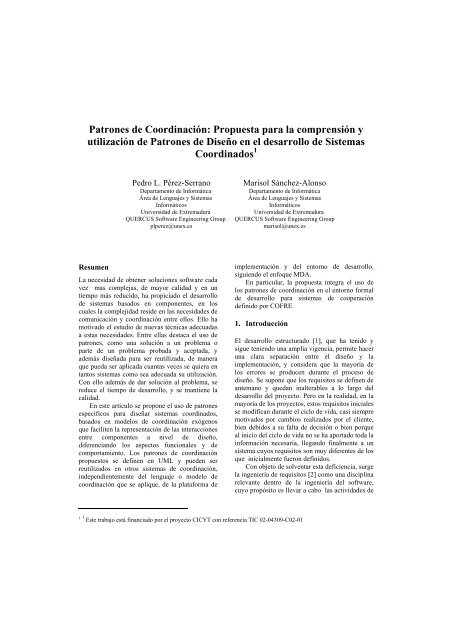 Patrones de Coordinación