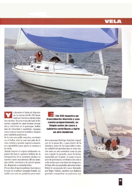 Revista Yate RO·330 / Prueba