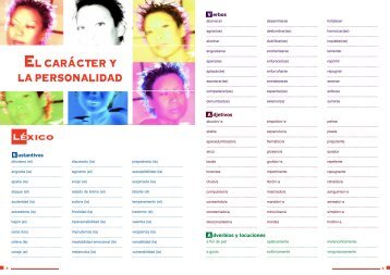 El carácter y la personalidad - TodoEle.net