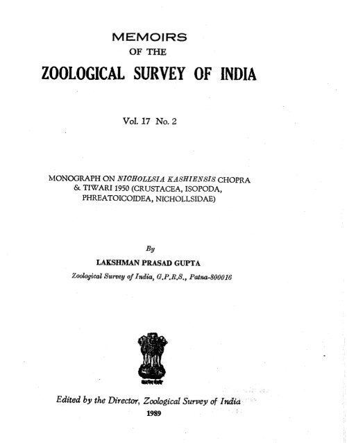 Zoological Survey Of India - 