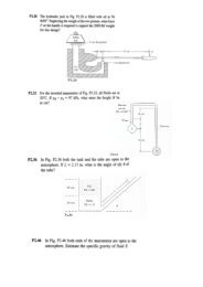 P2.20 The hydraulic jack in Fig. P2.2O is ï¬lled with oil at 56 lbf/ft3 ...