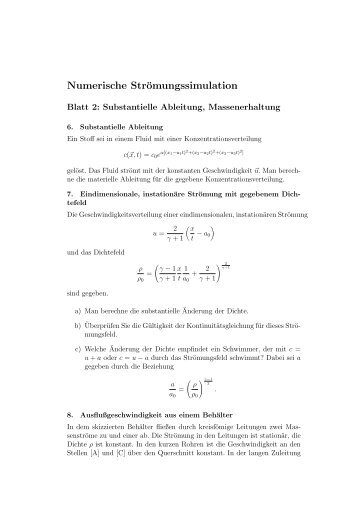 Substantielle Ableitung, Massenerhaltung