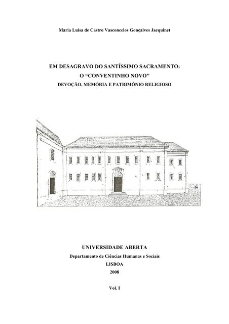 Em desagravo do Santíssimo Sacramento - Repositório Aberto ...