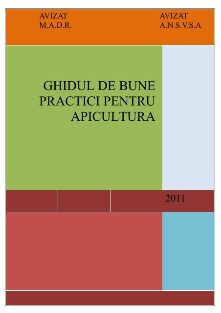 GHIDUL DE BUNE PRACTICI PENTRU APICULTURA - RNDR...