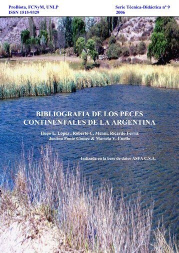 bibliografia argentina de peces de agua dulce - Aquatic Commons