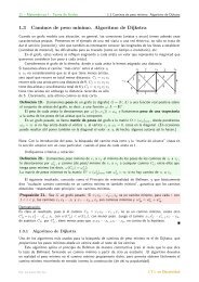 1.3 Caminos de peso m´ınimo. Algoritmo de Dijkstra - Departamento ...