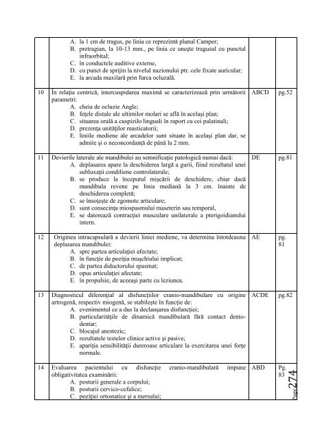 SUBIECTE EXAMEN LICENŢĂ – MEDICINA DENTARĂ TEMA NR. 1 ...