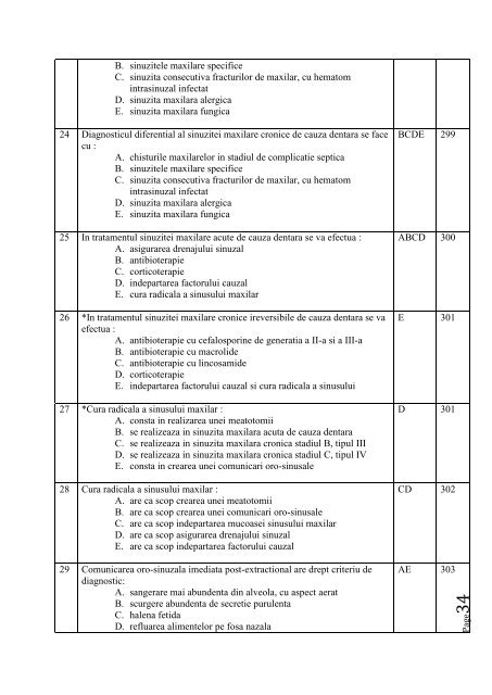 SUBIECTE EXAMEN LICENŢĂ – MEDICINA DENTARĂ TEMA NR. 1 ...