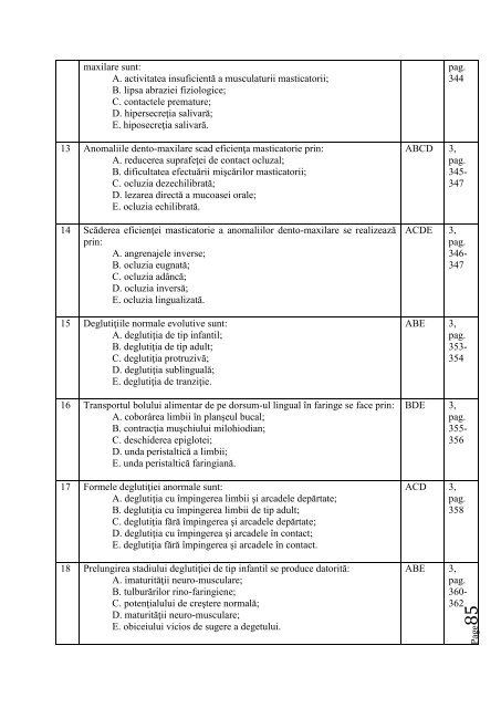 SUBIECTE EXAMEN LICENŢĂ – MEDICINA DENTARĂ TEMA NR. 1 ...