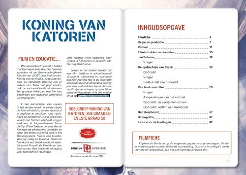 Een lesmap bij de film - Koning van Katoren