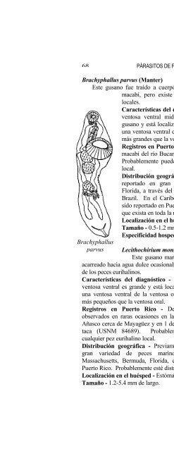 report ; sportfish disease and parasite project - Uprm.edu