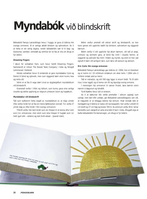 Pedagogblaðið nr4-2005.pdf - Føroya Pedagogfelag