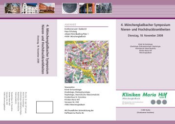 4. Mönchengladbacher Symposium Nieren - Kliniken Maria Hilf GmbH