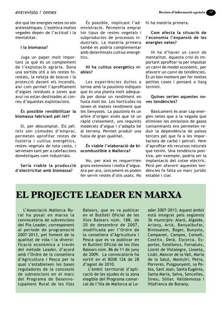 MALLORCA PAGESA - Unió de pagesos de Mallorca