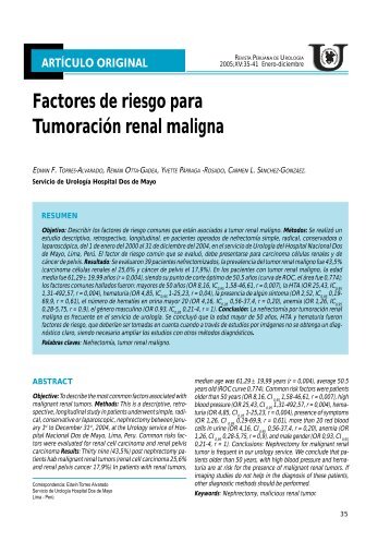 05 factores.pdf - Sociedad Peruana de Urología