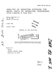 analysis of radiation exposure for naval units of operation crossroads