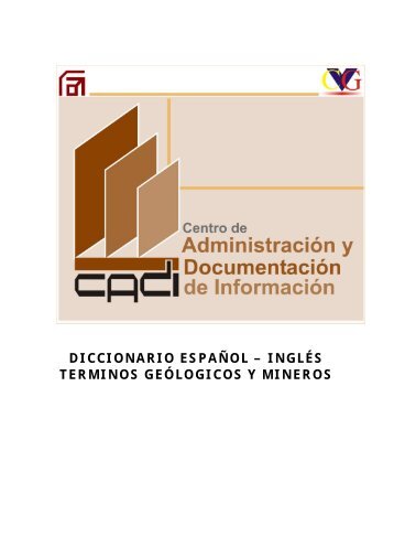 diccionario español – inglés terminos geólogicos y mineros