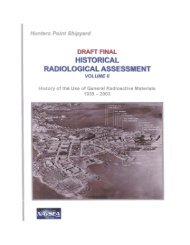 Hunters Point Shipyard Annex Draft Final Historical Radiological ...