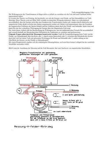 Trafo-energieübertragung-1.doc. Die Wirkungsweise ... - Emeko.de