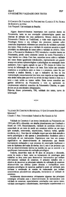 1998 - Sociedade Brasileira de Psicologia