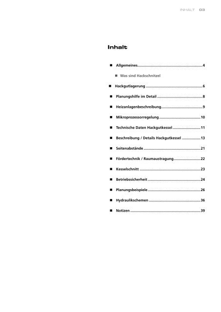 DIE ZUKUNFT DES HEIZENS PLANUNGSMAPPE