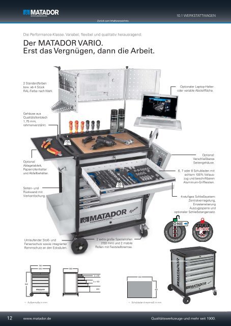 10. Werkstatteinrichtung - Matador