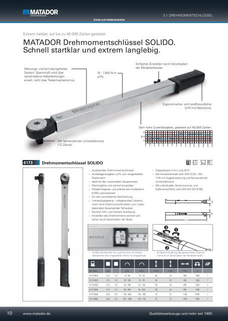 3. Drehmoment-Technik - Matador