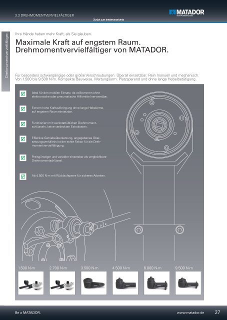 3. Drehmoment-Technik - Matador