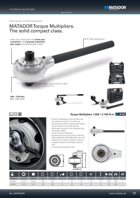 Torque Control. - Matador