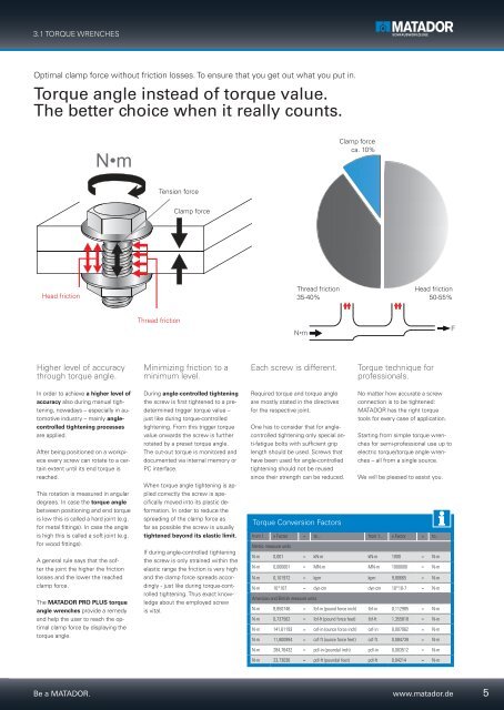 Torque Control. - Matador