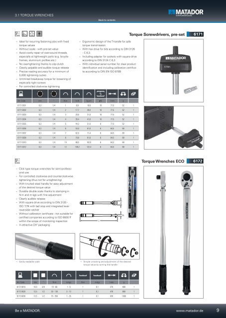 Torque Control. - Matador