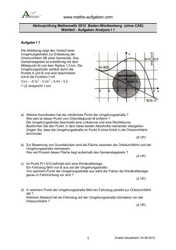 Analysis 1 - Mathe-Aufgaben