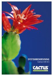 Systembeskrivning 8.5 - Cactus Uniview