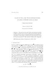 A note on the p-adic Galois representations attached to Hilbert ...