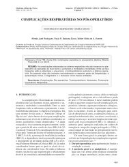 V - Complicações respiratórias no pós-operatório - Revista Medicina ...