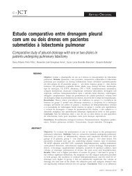 PDF português - SBCT - Sociedade Brasileira de Cirurgia Torácica