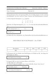 Mathematik für Biologen (Ringel) Klausur 14.02.03 - Seite 1 Name ...