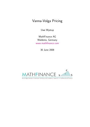 pdf - Vanna-Volga Pricing - MathFinance