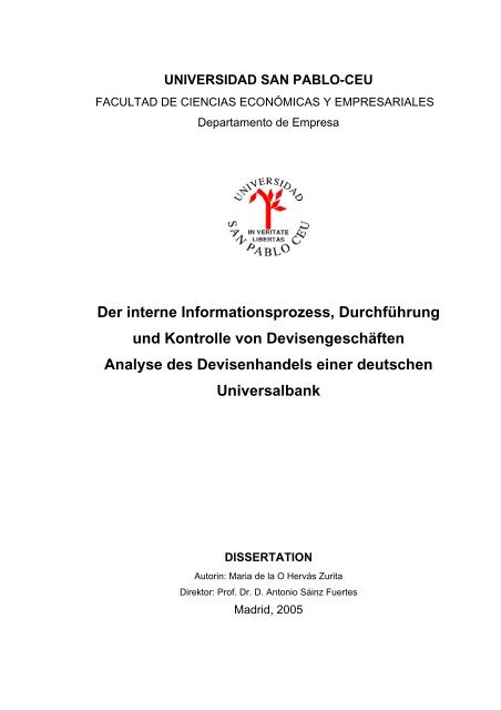 Der interne Informationsprozess, Durchführung und ... - MathFinance